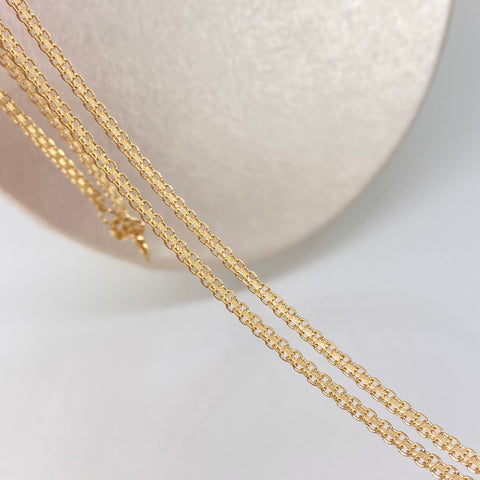 Cadena ● China Oro amarillo 18k 5,68 Gr / 2,1 mm / 60 Cm *