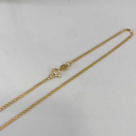 Cadena Italy  China  Oro amarillo 18k +1 / 1,56 Gr / 1 mm / 45 Cm *
