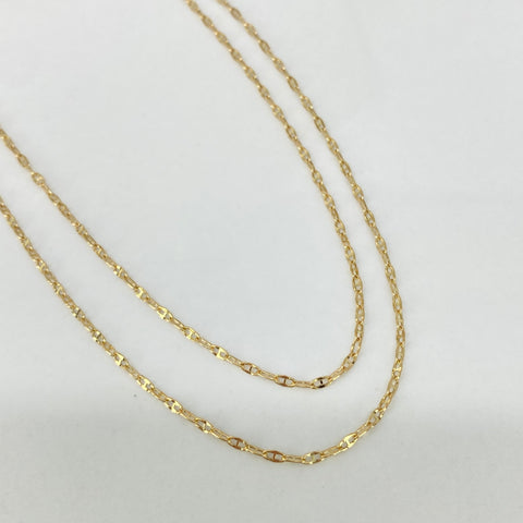 Cadena ● GC Italy  Oro amarillo 18k +1 / 1,1 Gr / 1,5 mm / 45 Cm †