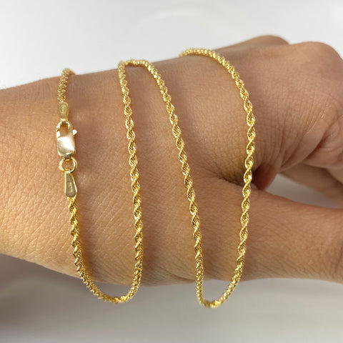 Cadena Italy Lazo Oro amarillo 18k +1 / 1,72 Gr / 1,5 mm / 45 Cm