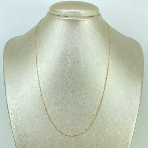 Cadena ● Aro Seguido Oro amarillo 18k 1,07 Gr / 0,7 mm / 45 Cm *