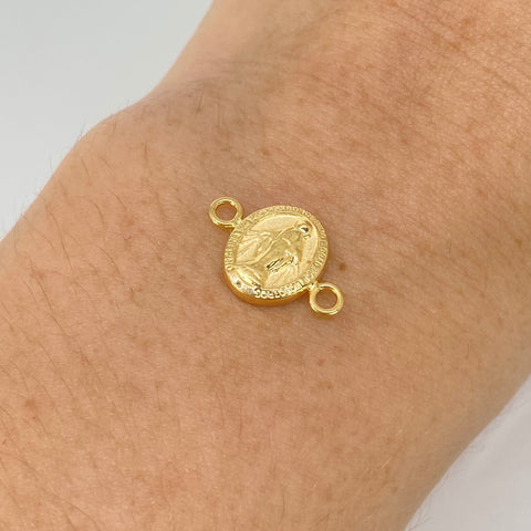 Herraje Virgen Milagrosa Oro amarillo 18k 0,65 Gr / 1,6 Cm *