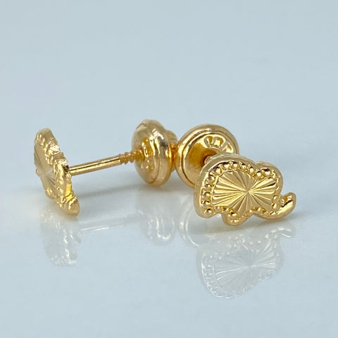 Topos Elefante Diamantado Oro amarillo 0,8 Gr / 8,3 mm