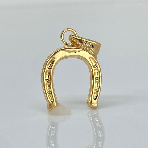 Dije Herradura Oro amarillo 18k 0,7 Gr / 2,2 Cm †