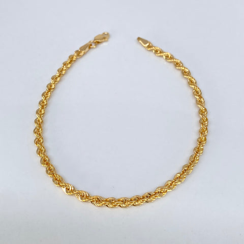Pulso ● Lazo Oro amarillo 18k +1 / 2,56 Gr / 2,7 mm / 19 Cm †