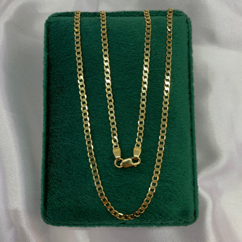 Cadena Italy Panzer Redonda Oro amarillo 18k 5,9 Gr / 2,5 mm / 60 Cm *