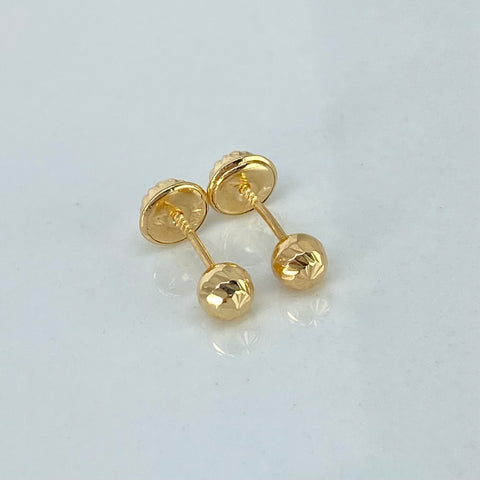 Topos Bolas Diamantadas Oro amarillo 0,5 Gr / 4 mm *