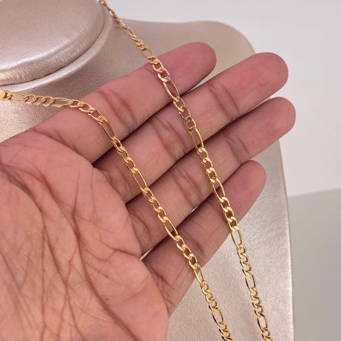 Cadena ● Tres Por Uno 3x1 CT Oro amarillo 18k 7,88 Gr / 3,8 mm / 60 Cm