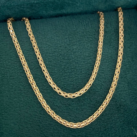 Cadena ● China Oro amarillo 18k 3,42 Gr / 2 mm / 60 Cm