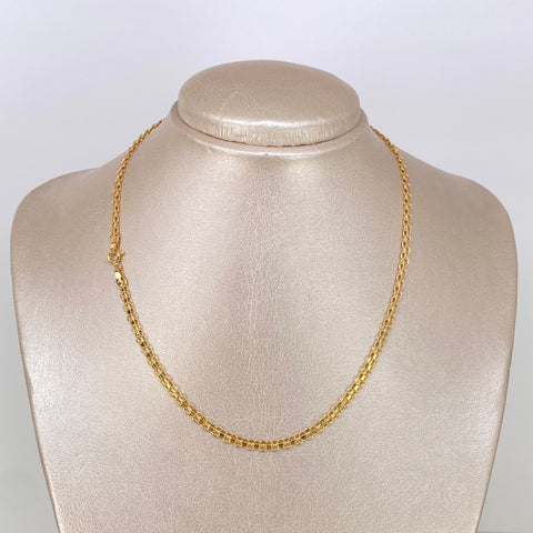 Cadena ● China Oro amarillo 18k 3,95 Gr / 3,3 mm / 45 Cm *