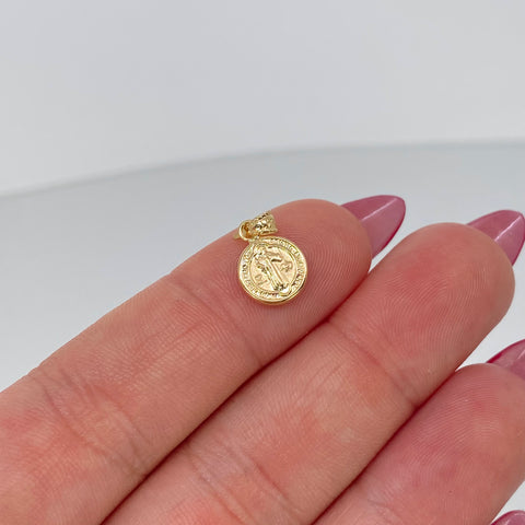 Dije San Benito Oro amarillo 0,4 Gr / 1,5 Cm †
