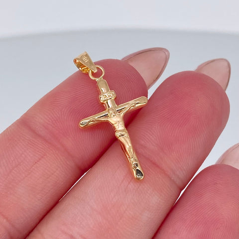 Dije Cruz Cristo Oro amarillo 0,75 Gr / 2,9 Cm