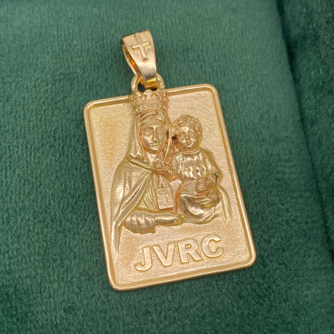 Dije Placa Virgen Del Carmen POR FABRICACION Oro amarillo 18k 15,7 Gr *