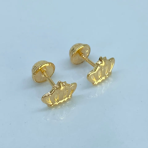 Topos Corona Troquelada Estrella Oro amarillo 18k 0,65 Gr / 7,2 mm *