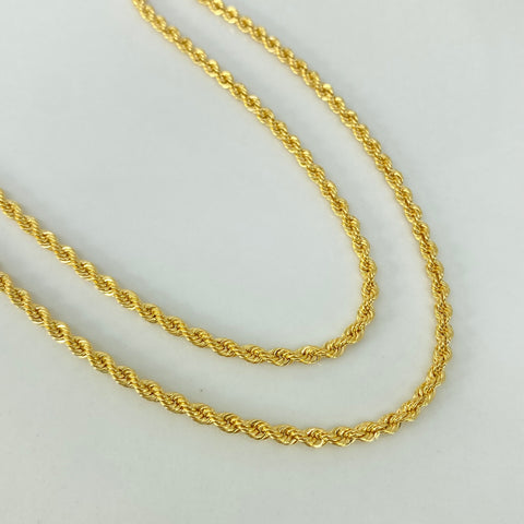 Cadena ● Lazo Oro amarillo 18k +1 / 4,65 Gr / 2,7 mm / 45 Cm *