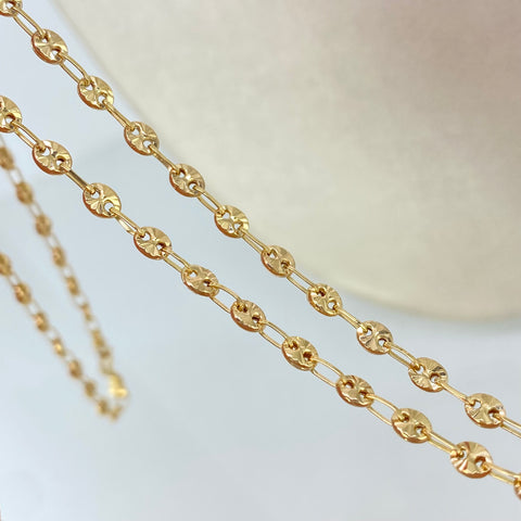 Cadena GC Diamantada Oro amarillo 18k 7,25 Gr / 3,3 mm / 50 Cm †