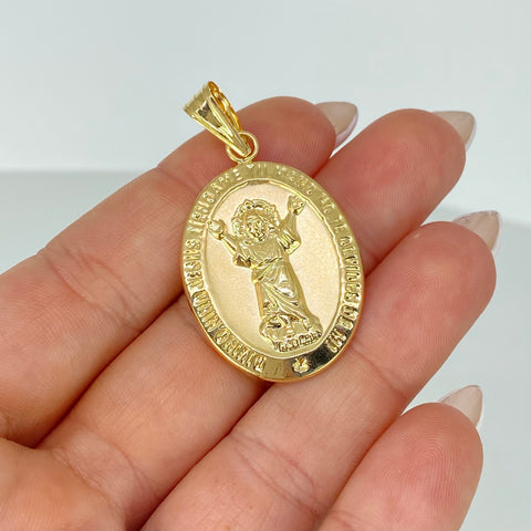 Dije Divino Niño Oro amarillo 18k 3,9 Gr / 4,3 Cm  †
