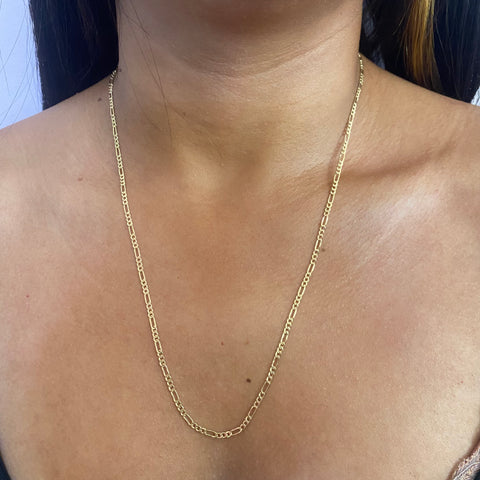 Cadena Italy 3X1  Oro amarillo 18k 3,4 Gr / 2,4 mm / 60 Cm