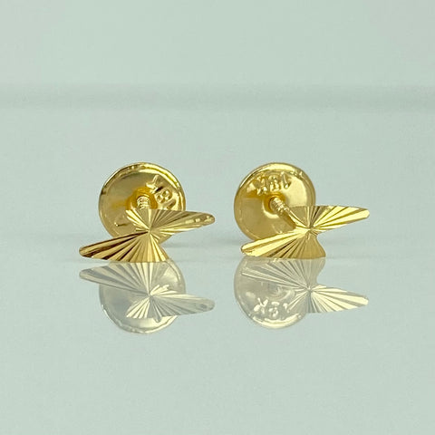 Topos Rayo Diamantado Oro amarillo 18k 0,45 Gr / 3,3 mm