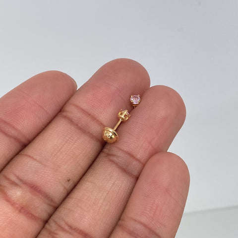 Topos Circon Rosa Oro amarillo 0,61 Gr / 2,5 mm *