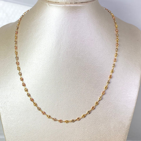 Cadena GC Tres oros 18k 4,66 Gr / 3 mm / 46 Cm *