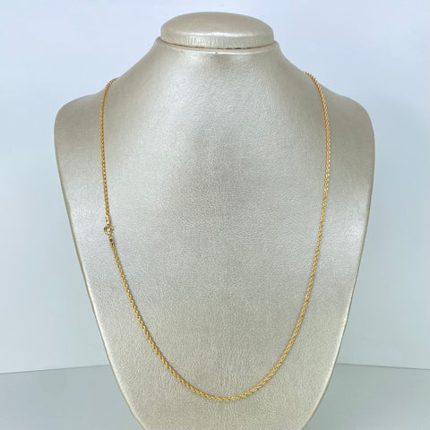 Cadena ● Lazo Oro amarillo 18k +1 / 1,8 Gr / 1,6 mm / 60 Cm *