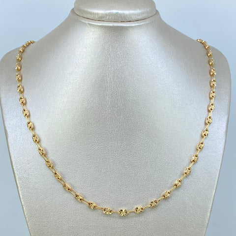 Cadena GC Diamantada Tornillo Oro amarillo 18k 14,30 Gr / 4,5 mm / 60 Cm *