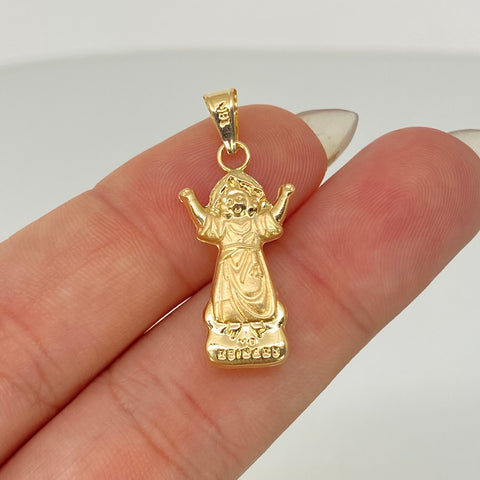 Dije Divino Niño Oro amarillo 18k 1 Gr / 2,8 Cm †