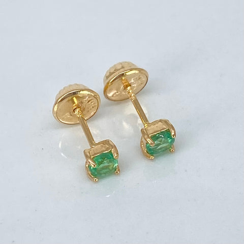 Topos Esmeraldas 28PTS Oro amarillo 18k 0,6 Gr / 3,3 mm *