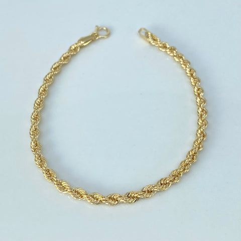 Pulso ● Lazo Oro amarillo 18k +1 / 1,98 Gr / 3,3 mm / 18,6 Cm †