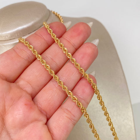Cadena ● Lazo Oro amarillo 18k +1 / 8,07 Gr / 3,3 mm / 60 Cm *