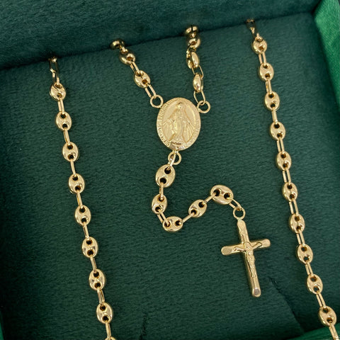 Rosario Virgen Milagrosa GC Oro amarillo 18k 5,80 Gr / 3,3 mm / 55 Cm *