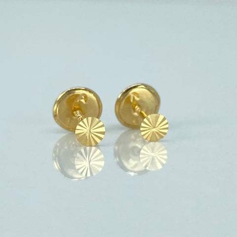 Topos Circulo Diamantado Oro amarillo 18k 0,4 Gr / 3,2 mm