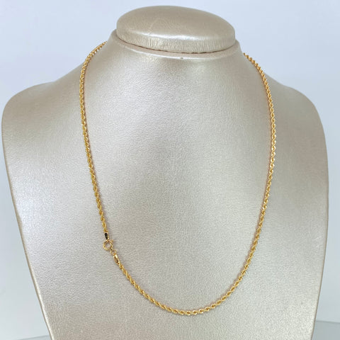 Cadena ● Lazo Oro amarillo 18k +1 / 2,6 Gr / 2,1 mm / 45 Cm *