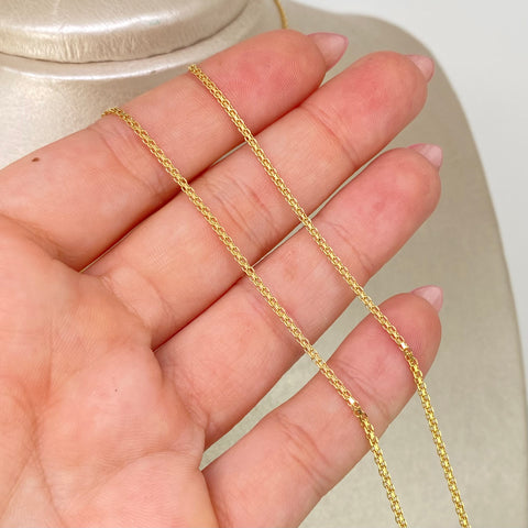 Cadena ● China Oro amarillo 18k 3,15 Gr / 1,4 mm / 60 Cm *
