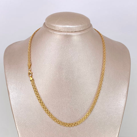 Cadena ● China Oro amarillo 18k 7,3 Gr / 4,7 mm / 45 Cm *