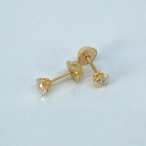 Topos Circones Blancos Oro amarillo 0,6 Gr / 4,2 mm †