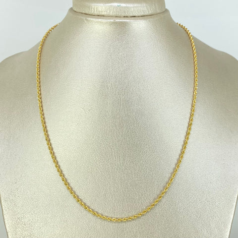Cadena ● Lazo Oro amarillo 18k +1 / 3,06 Gr / 2 mm / 45 Cm *