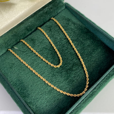 Cadena Italy Lazo Oro amarillo 18k +1 / 1,89 Gr / 1,3 mm / 60 Cm *