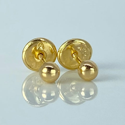 Topos Bolas Lisas Oro amarillo 0,4 Gr / 3 mm †