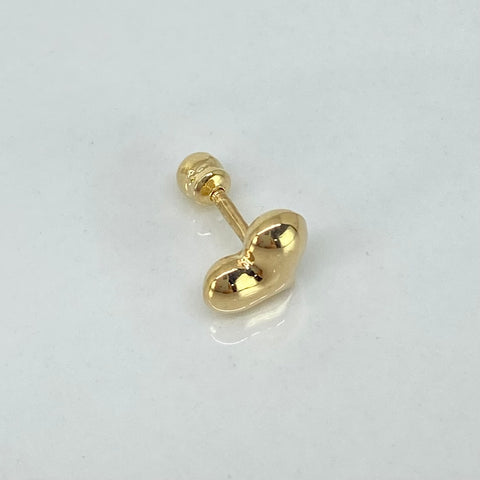 Piercing Corazon / Oro Amarillo 18k (Joya) / 0,4gr / 1.1cm / (Oreja) *