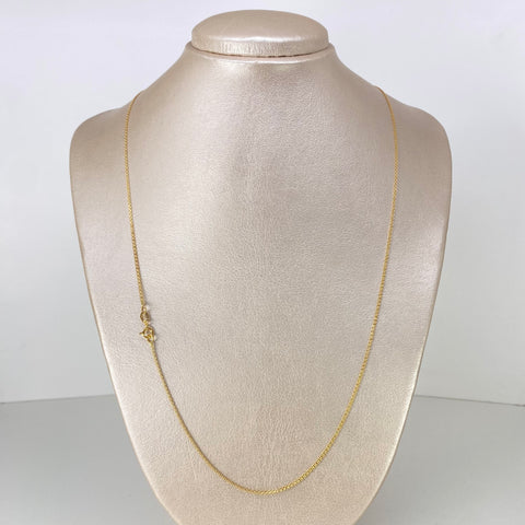 Cadena ● China Oro amarillo 18k 3,33 Gr / 1,4 mm / 60 Cm
