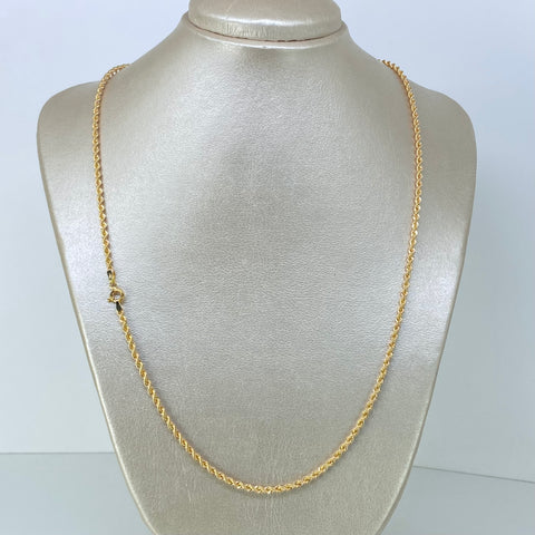 Cadena ● Lazo Oro amarillo 18k +1 / 5,63 Gr / 2,6 mm / 60 Cm *