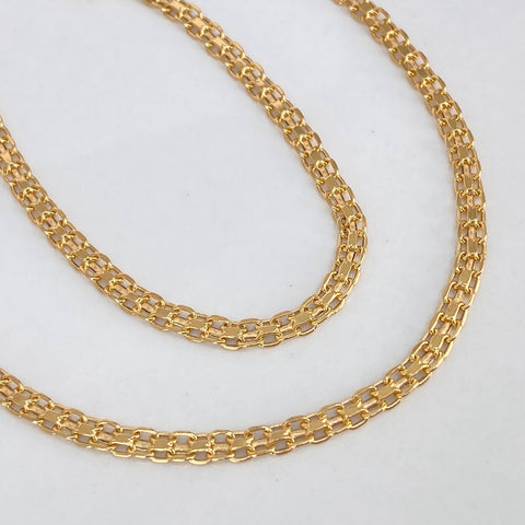 Cadena ● Chino Oro amarillo 18k 3,85 Gr / 3,3 mm / 45 Cm *