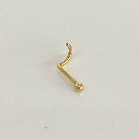 Piercing Bola / Oro Amarillo 18k (Joya) / 0,15gr / 2mm / (Oreja) *