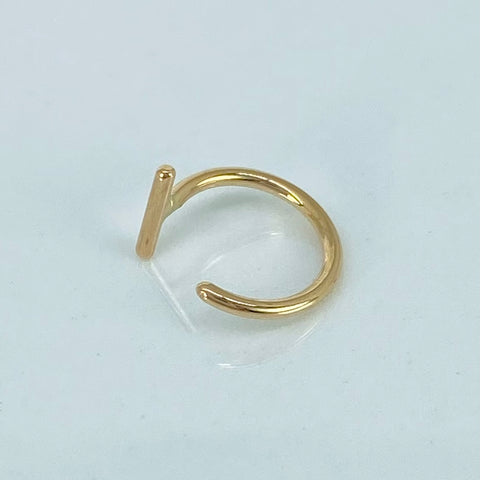 Piercing Aro / Oro Amarillo 18k (Joya) / 0,3gr / 1.1cm / (Nariz) *