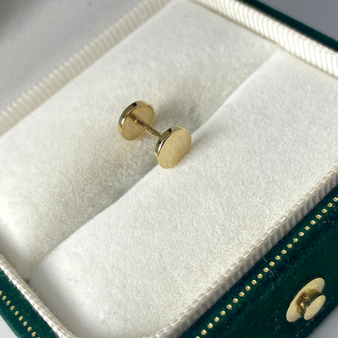 Piercing Simulador Expansor Oro Amarillo 18k (Joya) / 1,09 gr / 5,9 mm / (Oreja) *