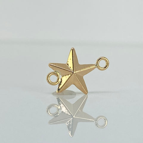 Herraje Estrella Oro amarillo 18k 0,36 Gr / 1,6 Cm