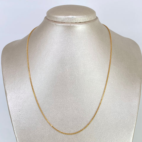 Cadena ● Franco Oro amarillo 18k +2 / 4 Gr / 1,2 mm / 45 Cm