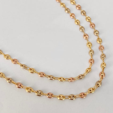 Cadena GC  Tres oros 18k 4,95 Gr / 3,3 mm / 45 Cm